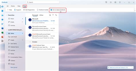 How to switch from Outlook (new) to Outlook (classic) .